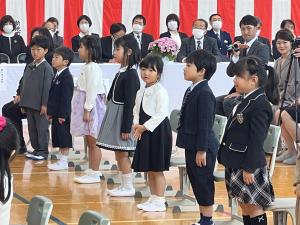 駒ケ嶺小学校入学式①